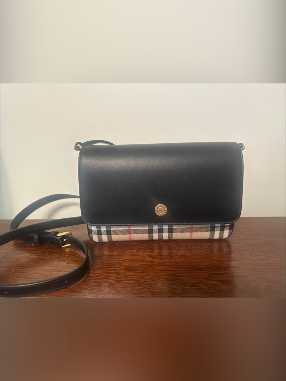 Burberry Black Leather Crossbody Bag